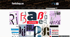 Desktop Screenshot of fontshop.se
