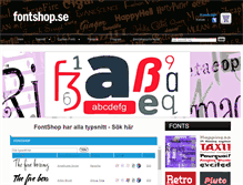 Tablet Screenshot of fontshop.se